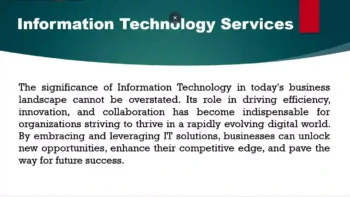 Information Technology Services​