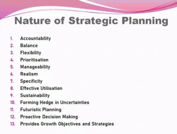 Nature of Strategic Planning